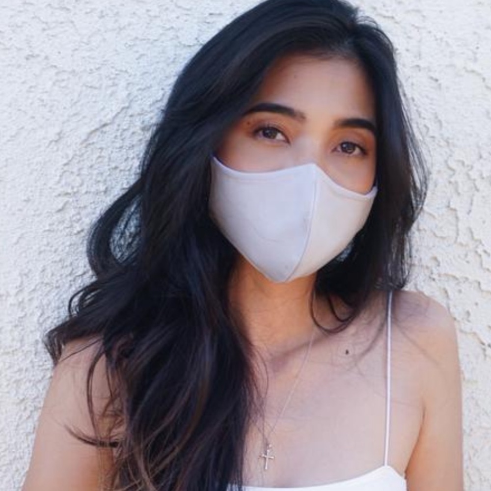 Handmade Light Grey Face Mask